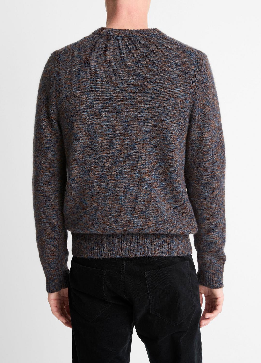 Multi-Mix Alpaca-Merino Wool Sweater in Crew Neck - COASTAL COMBO | VINCE Men