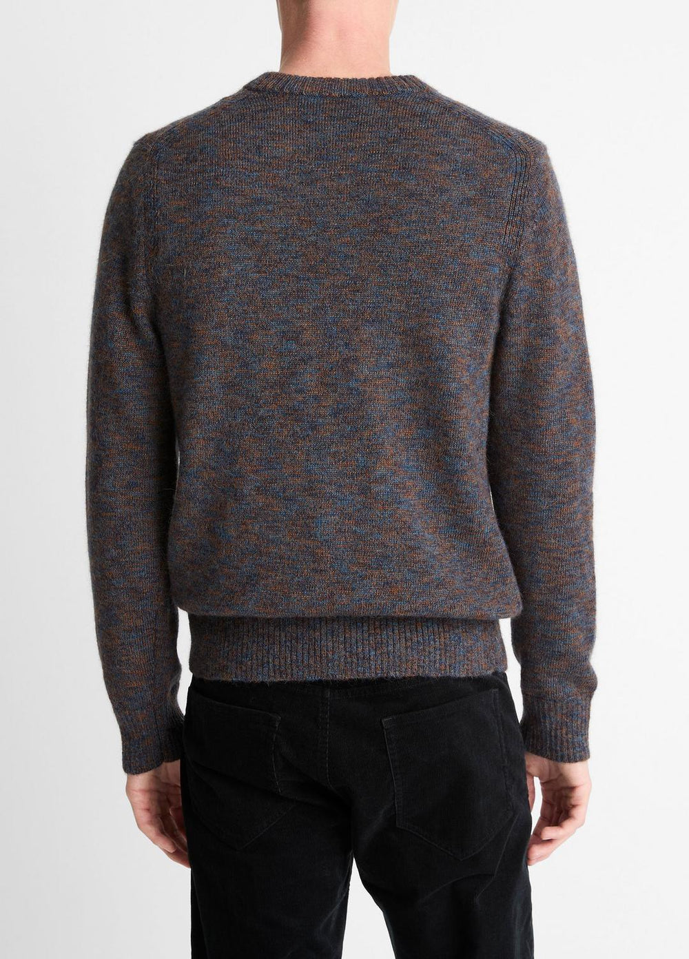 Multi-Mix Alpaca-Merino Wool Sweater in Crew Neck - COASTAL COMBO | VINCE Men