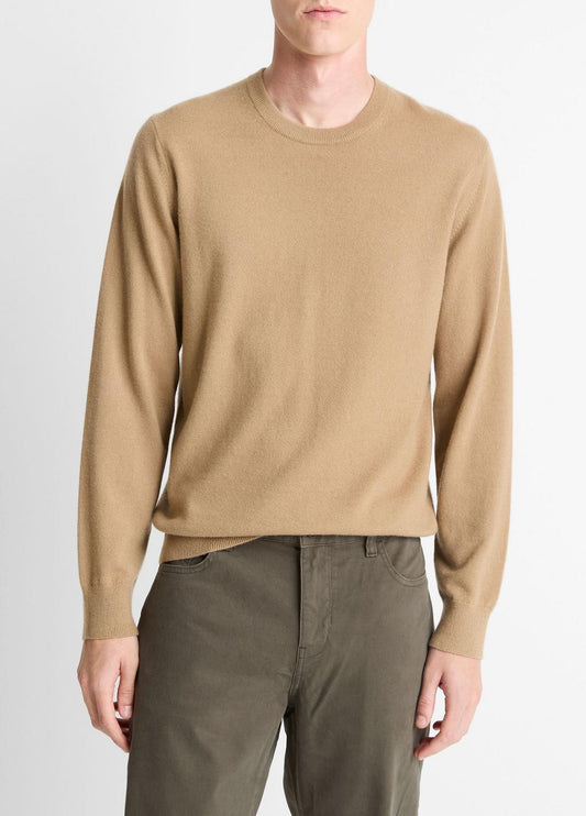 Cashmere Crew Neck Sweater in Crew Neck - CAMELETTO | VINCE Men