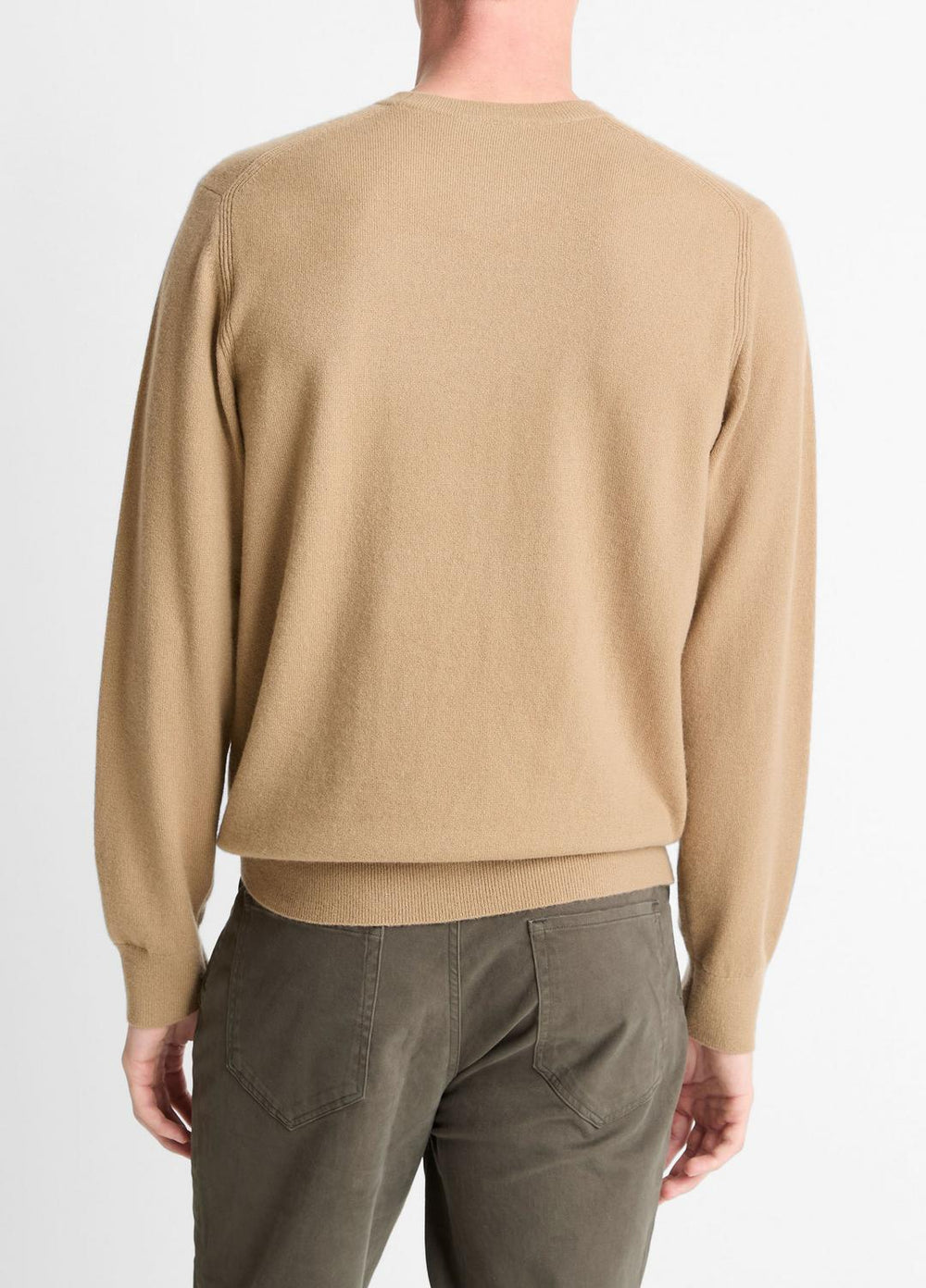 Cashmere Crew Neck Sweater in Crew Neck - CAMELETTO | VINCE Men