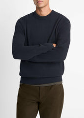 Cashmere Crew Neck Sweater in Crew Neck - COASTAL BLUE | VINCE Men