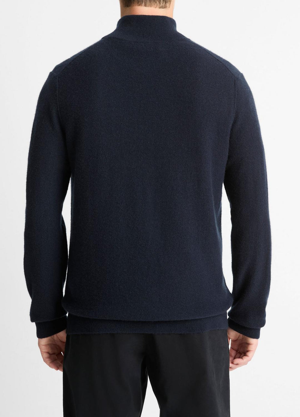 Plush Cashmere Quarter-Zip Sweater in Quarter Zip - COASTAL BLUE | VINCE Men