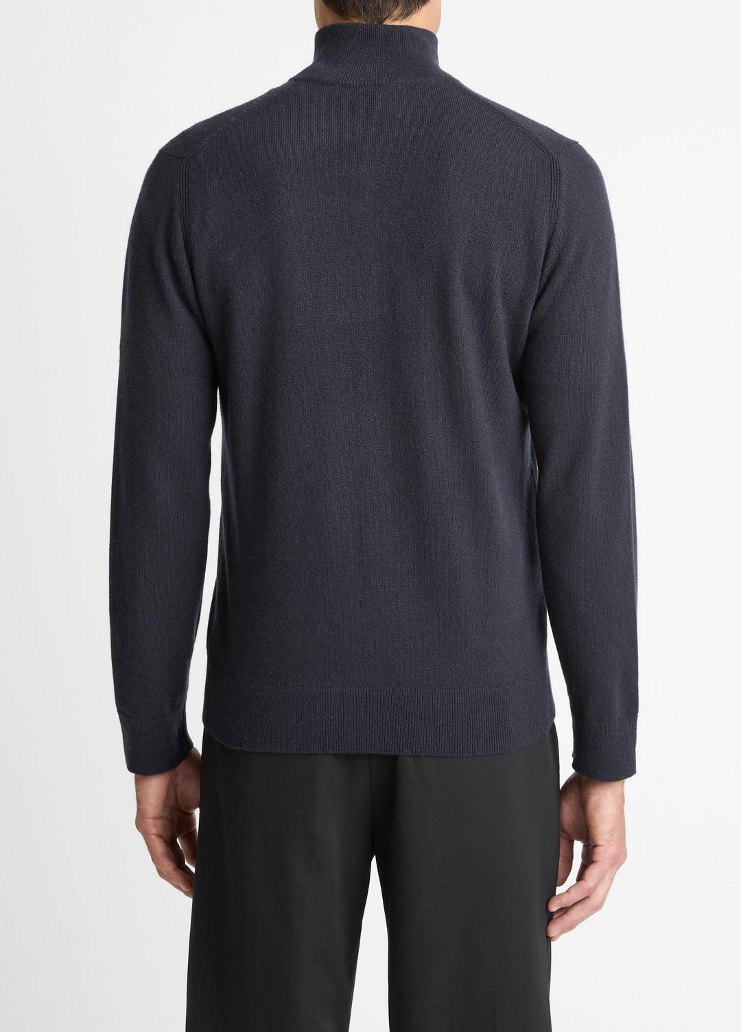 Cashmere Quarter-Zip Sweater in Quarter Zip - COASTAL BLUE | VINCE Men