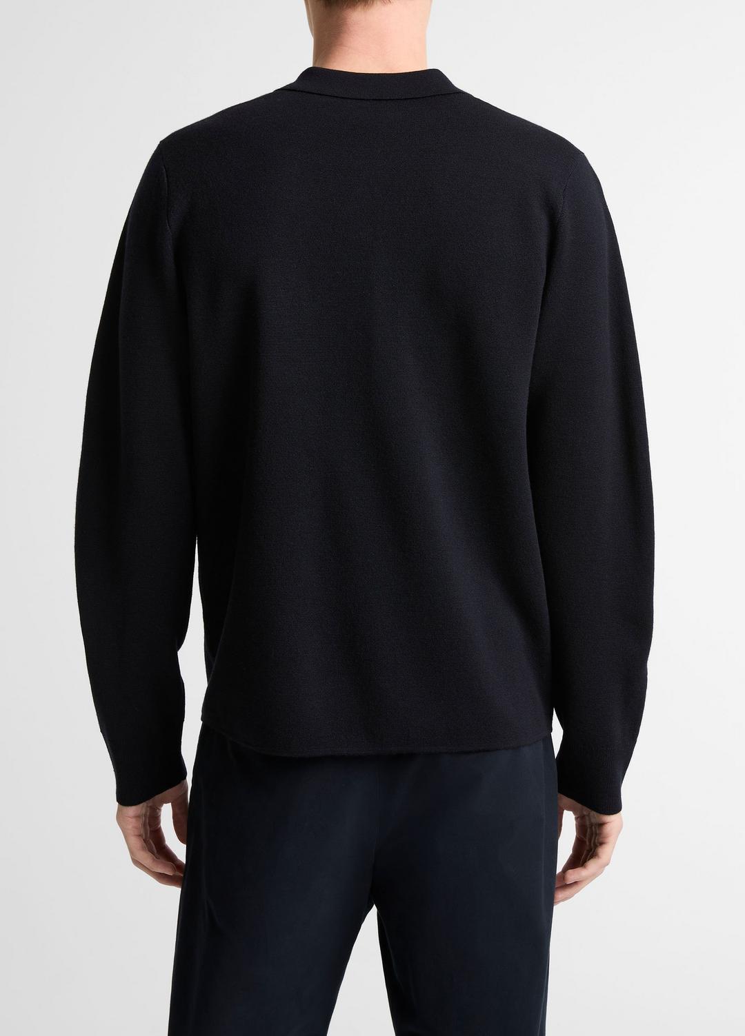 Italian Merino Wool Milano Polo Sweater in Sweaters - COASTAL BLUE | VINCE Men