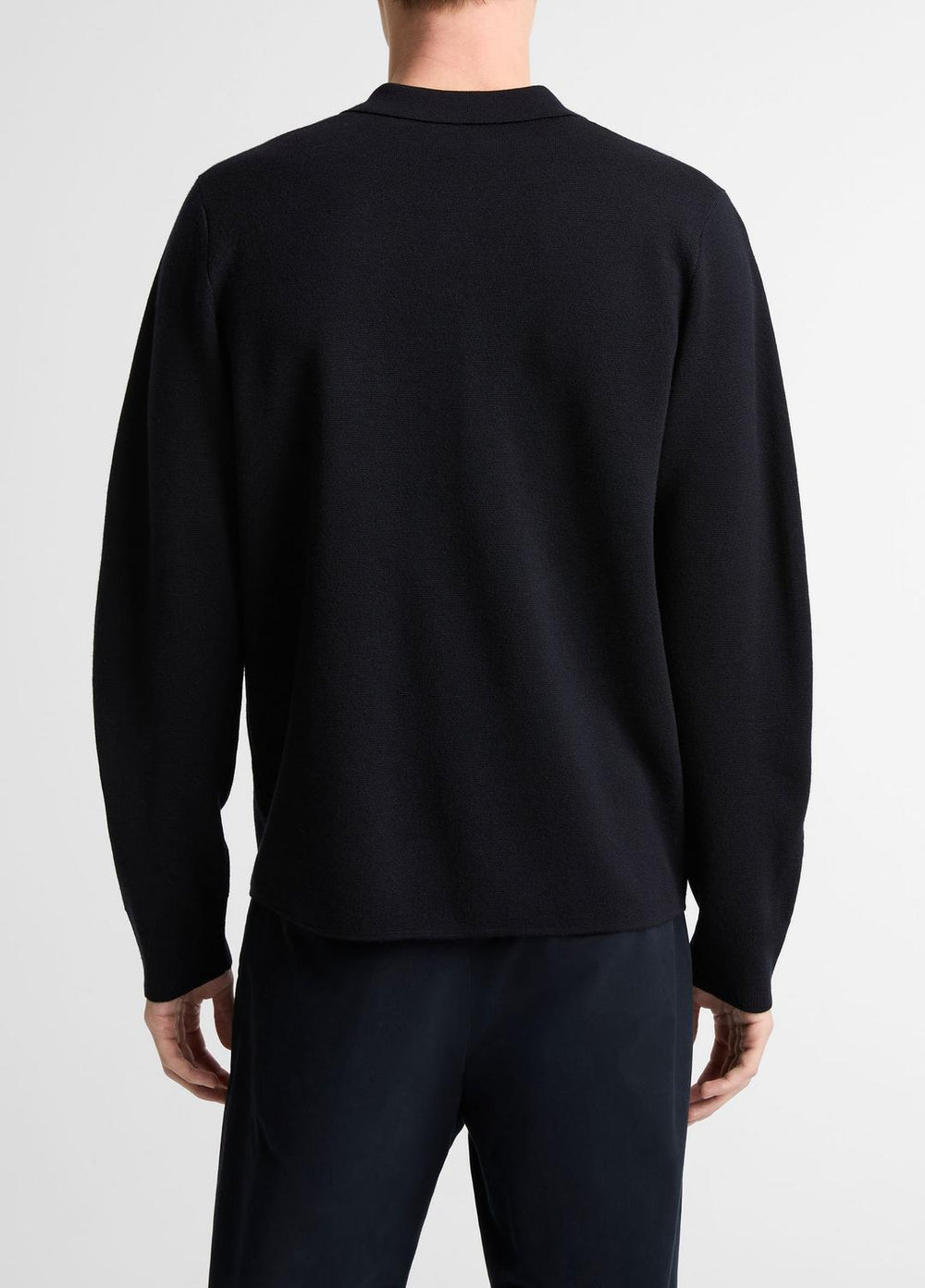 Italian Merino Wool Milano Polo Sweater in Sweaters - COASTAL BLUE | VINCE Men