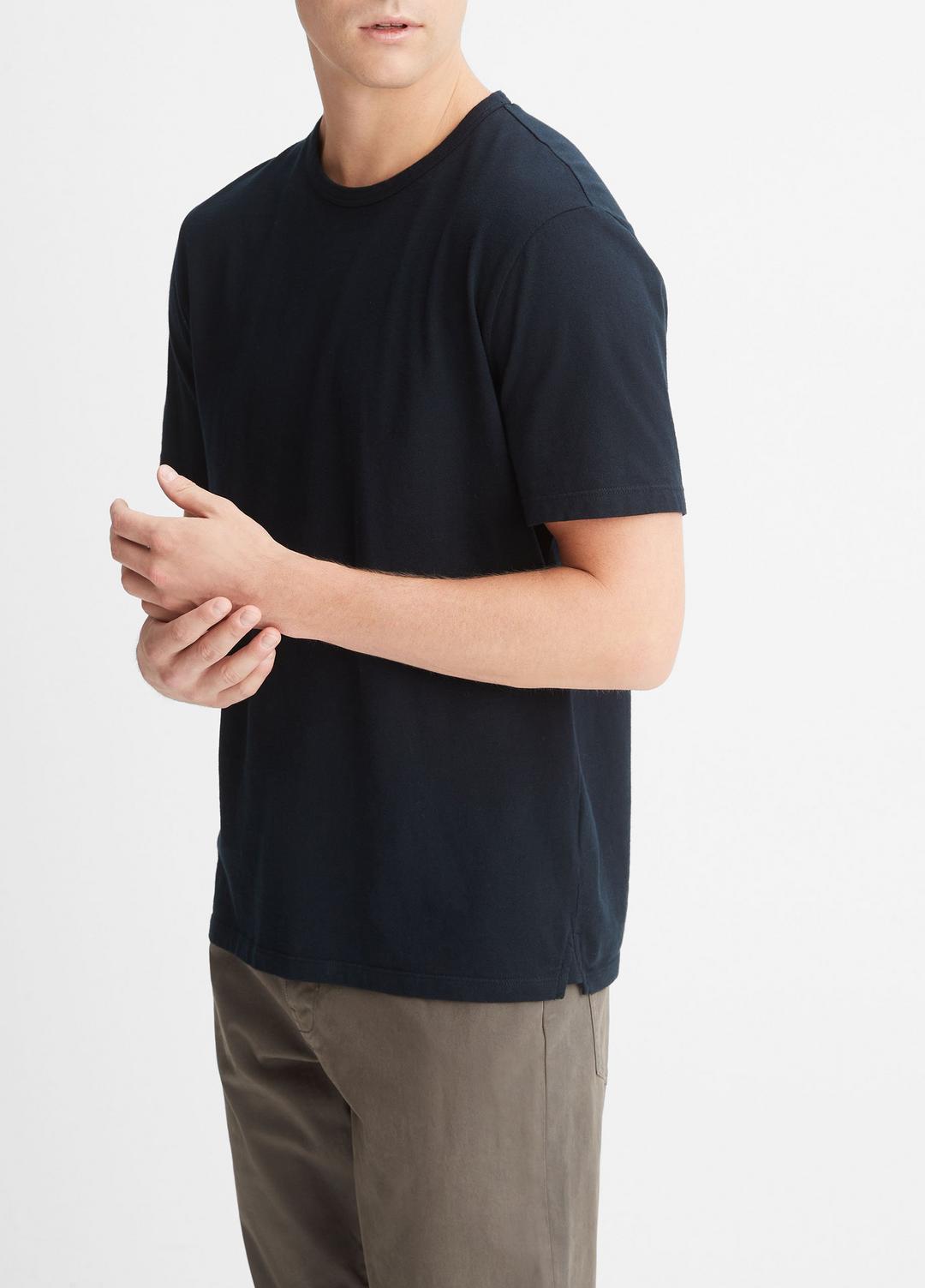 Garment Dye Cotton T-Shirt in T-Shirts & Polos - WASHED COASTAL | VINCE Men