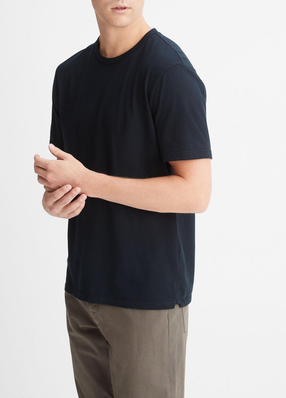 Garment Dye Cotton T-Shirt in T-Shirts & Polos - WASHED COASTAL | VINCE Men