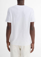 Pima Cotton Crew Neck T-Shirt in Short Sleeve - OPTIC WHITE | VINCE Men