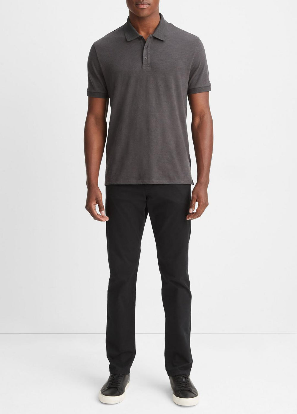 Classic Slub Polo Shirt in Henleys & Polos - SPHERE | VINCE Men