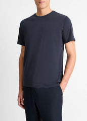 Pima Cotton Crew Neck T-Shirt in Short Sleeve - COASTAL BLUE | VINCE Men