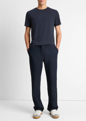 Pima Cotton Crew Neck T-Shirt in Short Sleeve - COASTAL BLUE | VINCE Men