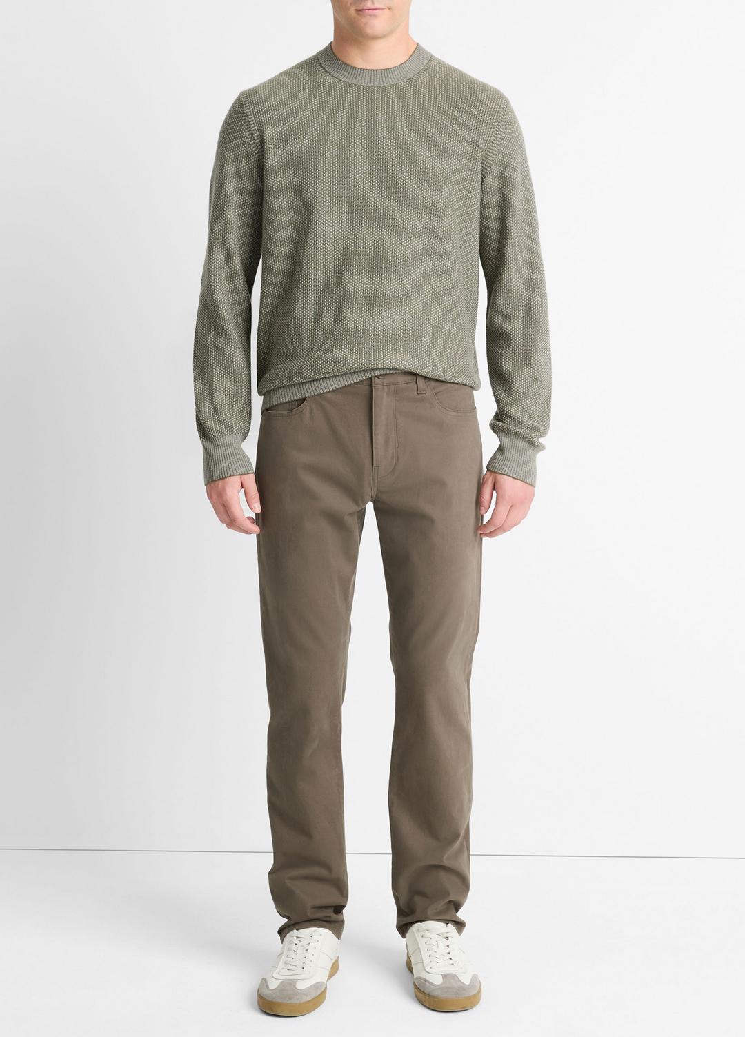 Dylan Slim 5-Pocket Peached Stretch-Cotton Pant in Trousers - FROG | VINCE Men