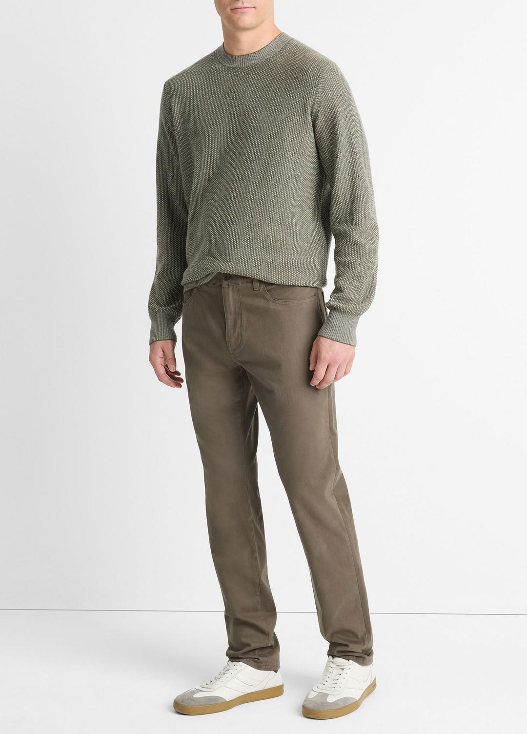 Dylan Slim 5-Pocket Peached Stretch-Cotton Pant in Trousers - FROG | VINCE Men