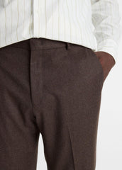 Wool-Silk Classic Pant in Trousers - BROWN | VINCE Men