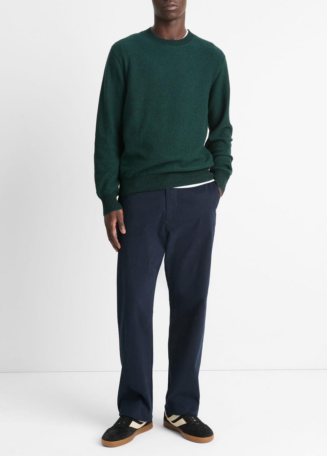 Louie Relaxed Stretch-Cotton Pant in Trousers - COASTAL BLUE | VINCE Men