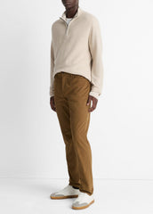 Dylan Slim 5-Pocket Peached Stretch-Cotton Pant in Trousers - LIGHT HIGHLANDS | VINCE Men