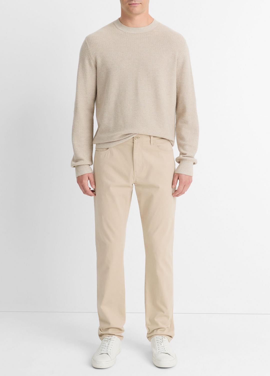 Dylan Slim 5-Pocket Peached Stretch-Cotton Pant in Trousers - CAHUENGA KHAKI | VINCE Men