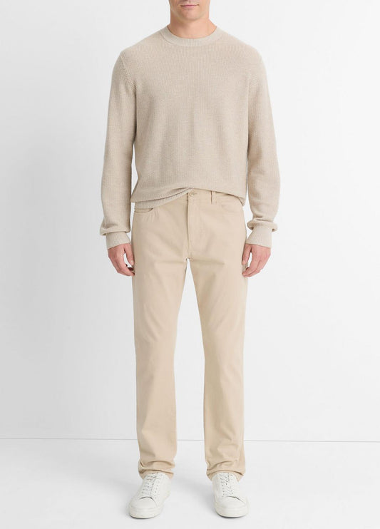 Dylan Slim 5-Pocket Peached Stretch-Cotton Pant in Trousers - CAHUENGA KHAKI | VINCE Men