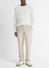 Dylan Slim Cotton Chino Pant in Trousers - CAHUENGA KHAKI | VINCE Men