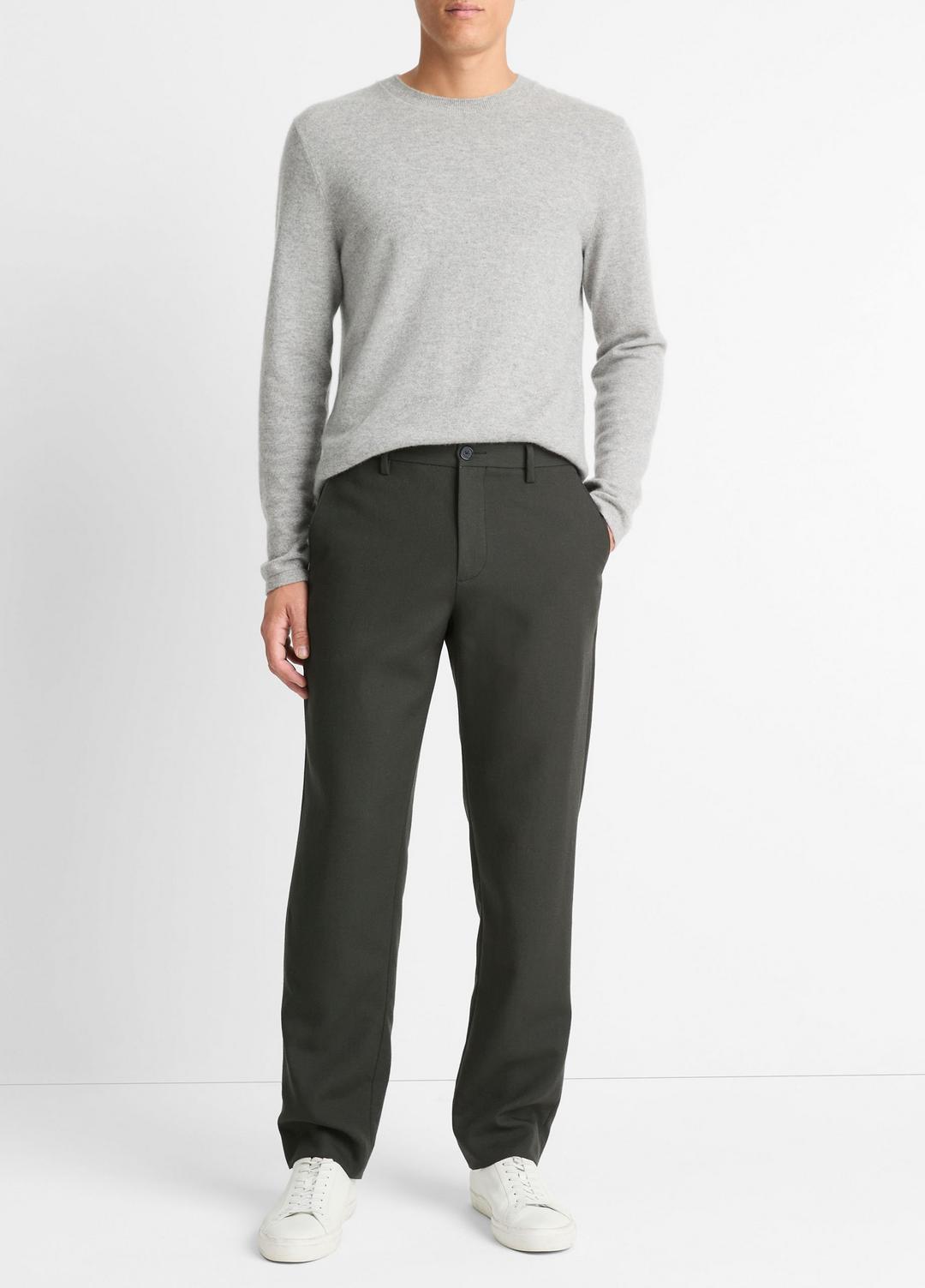 Owen Athletic Wool Suiting Pant in Trousers - BLACK | VINCE Men
