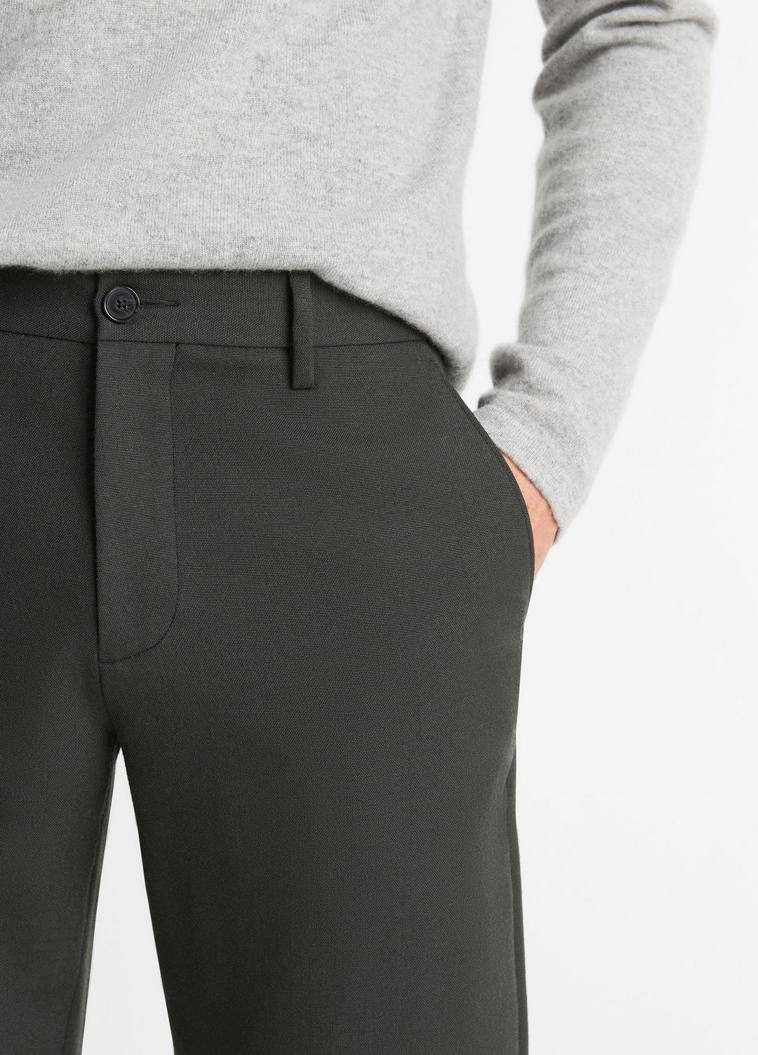 Owen Athletic Wool Suiting Pant in Trousers - BLACK | VINCE Men