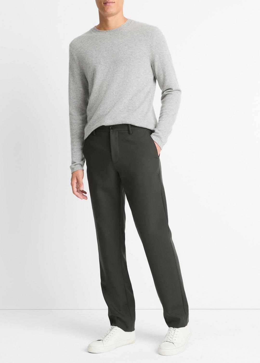 Owen Athletic Wool Suiting Pant in Trousers - BLACK | VINCE Men