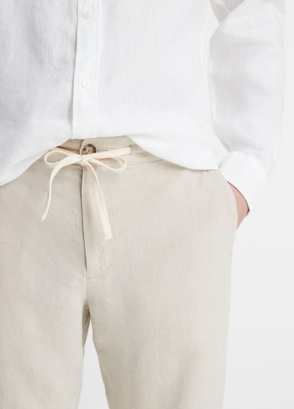 Lightweight Hemp Pant in Trousers - PUMICE ROCK | VINCE Men