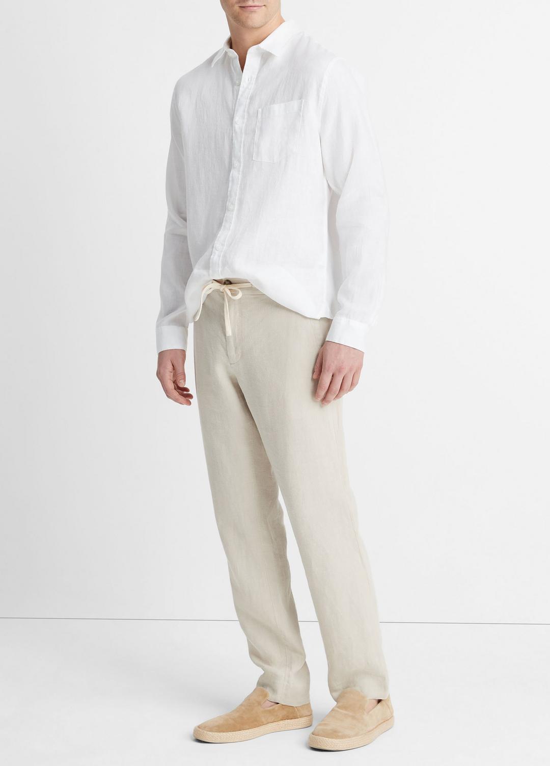 Lightweight Hemp Pant in Trousers - PUMICE ROCK | VINCE Men