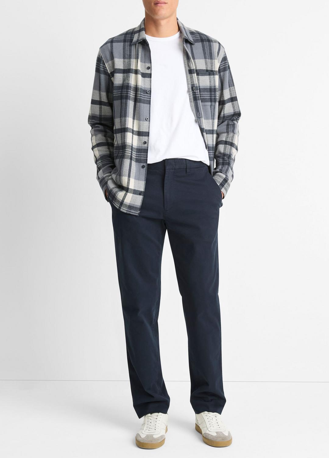Owen Athletic Stretch-Cotton Pant in Trousers - COASTAL BLUE | VINCE Men