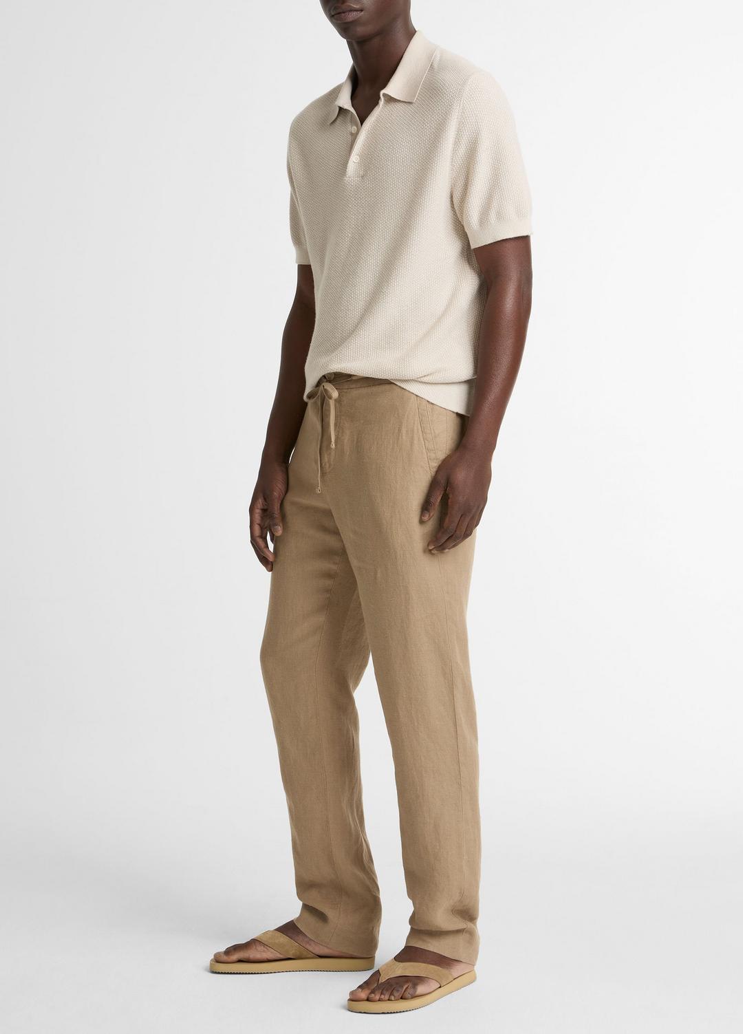 Lightweight Hemp Pant in Trousers - TEAK | VINCE Men