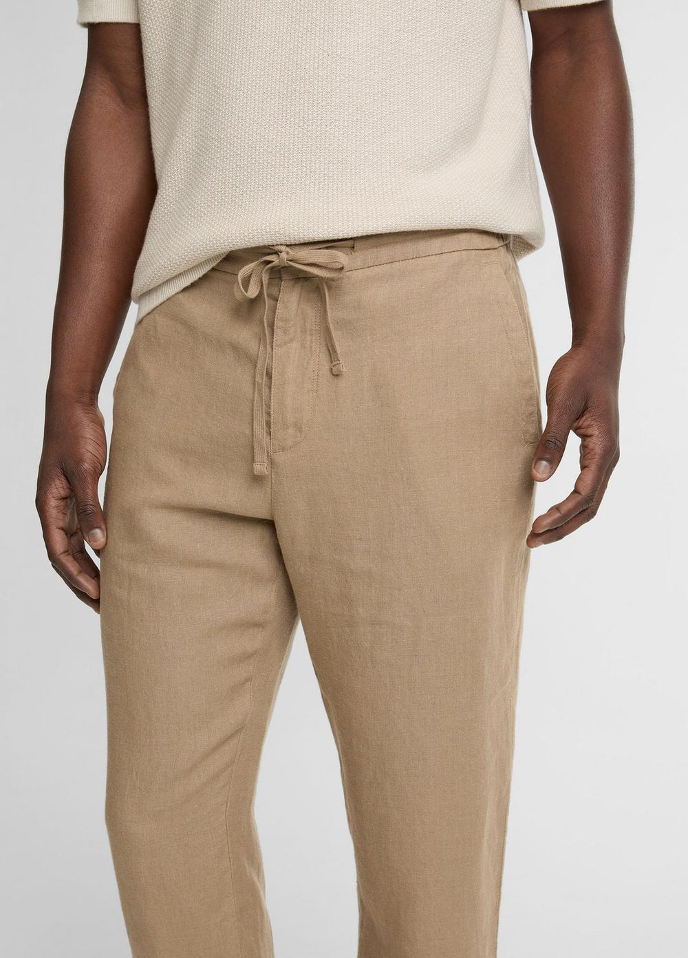 Lightweight Hemp Pant in Trousers - TEAK | VINCE Men