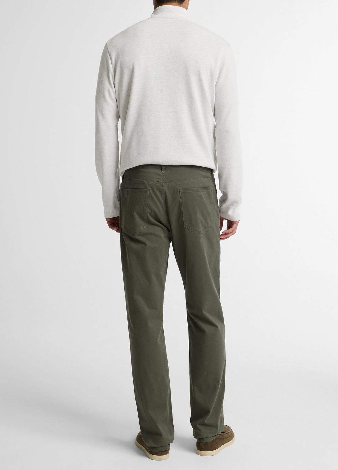 Dylan Slim 5-Pocket Cotton Sateen Pant in Trousers - SYCAMORE | VINCE Men