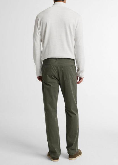 Dylan Slim 5-Pocket Cotton Sateen Pant in Trousers - SYCAMORE | VINCE Men