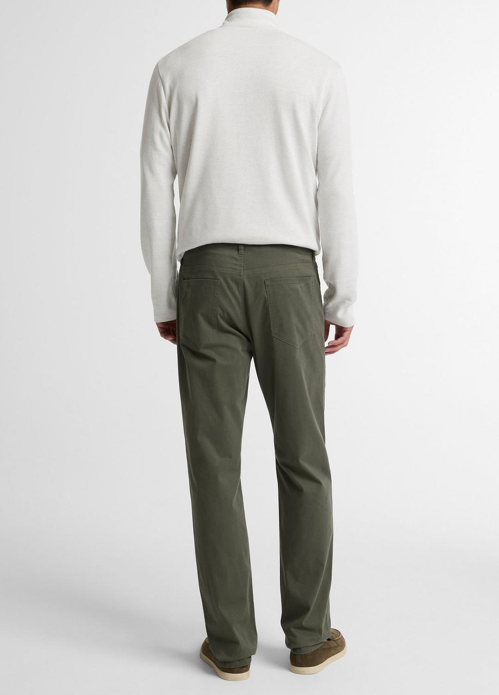 Dylan Slim 5-Pocket Cotton Sateen Pant in Trousers - SYCAMORE | VINCE Men