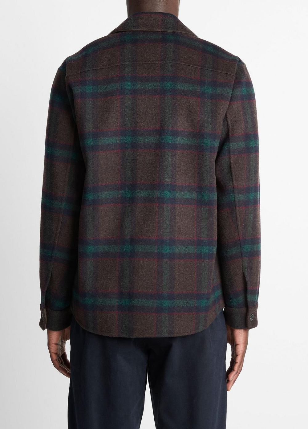 Plaid Splittable Wool-Blend Shirt Jacket in Shirt Jackets - COASTAL COUNTRY RACER | VINCE Men