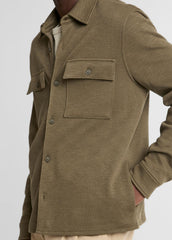 Double-Slub Cotton-Blend Shirt Jacket in Jackets - MOSS | VINCE Men