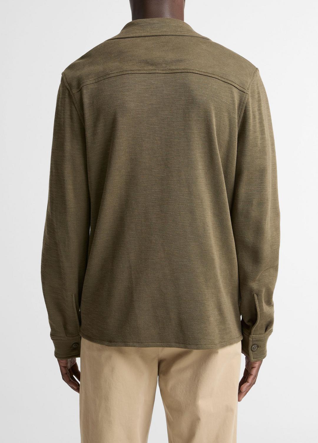 Double-Slub Cotton-Blend Shirt Jacket in Jackets - MOSS | VINCE Men