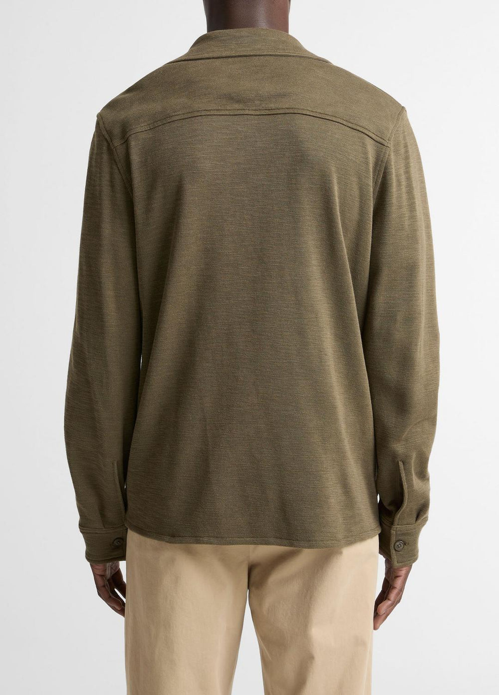 Double-Slub Cotton-Blend Shirt Jacket in Jackets - MOSS | VINCE Men