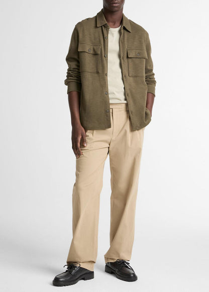 Double-Slub Cotton-Blend Shirt Jacket in Jackets - MOSS | VINCE Men