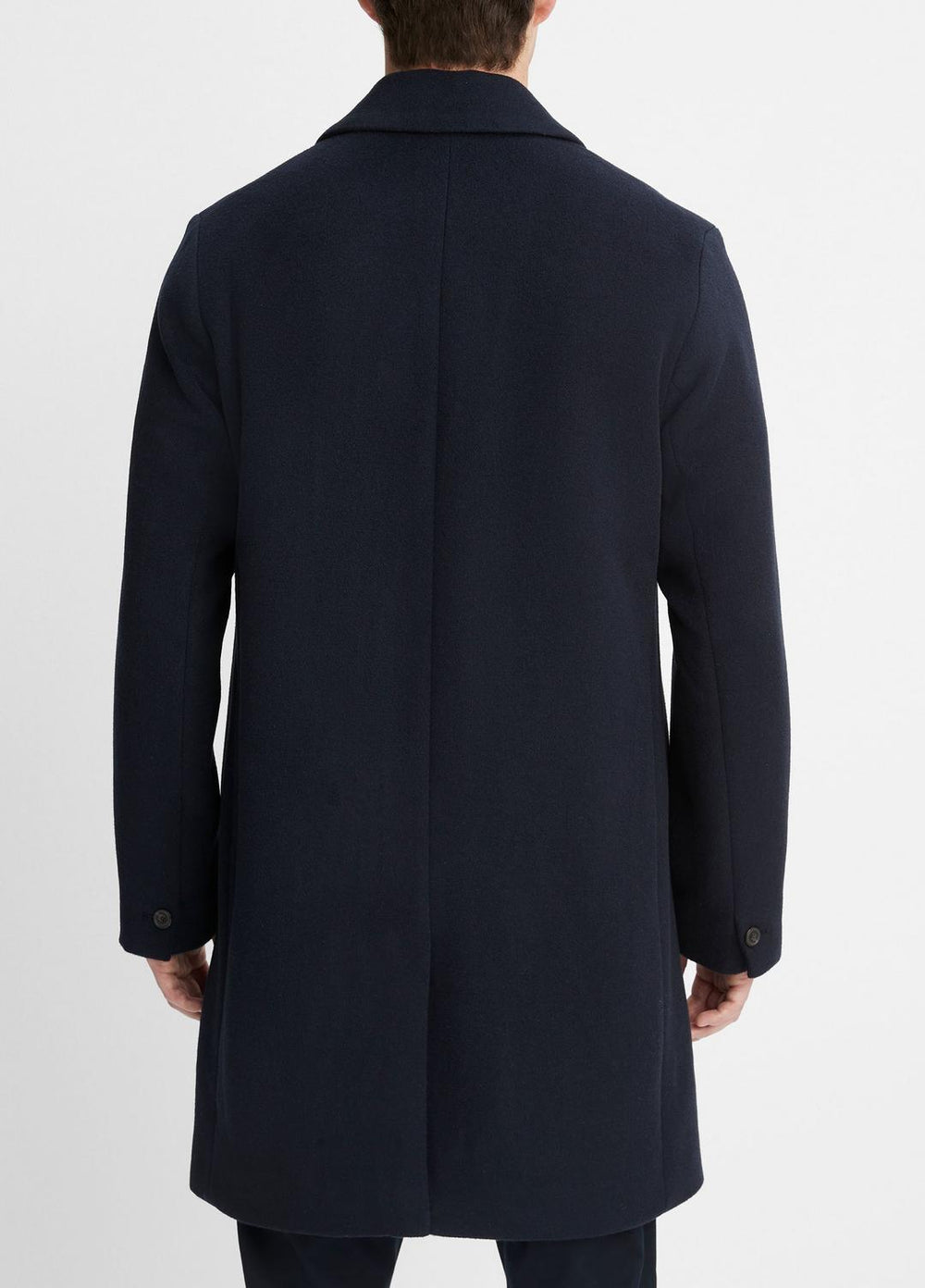 Classic Italian Wool-Blend Coat in Jackets & Outerwear - COASTAL BLUE | VINCE Men