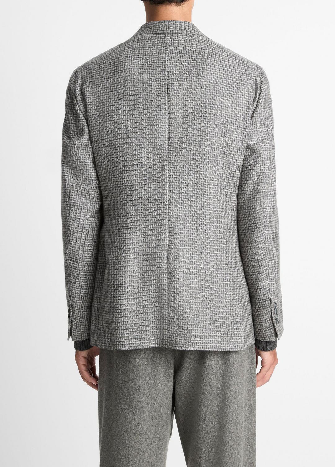 Houndstooth Cashmere Relaxed Sport Coat in Blazers - GREY/BROWN | VINCE Men