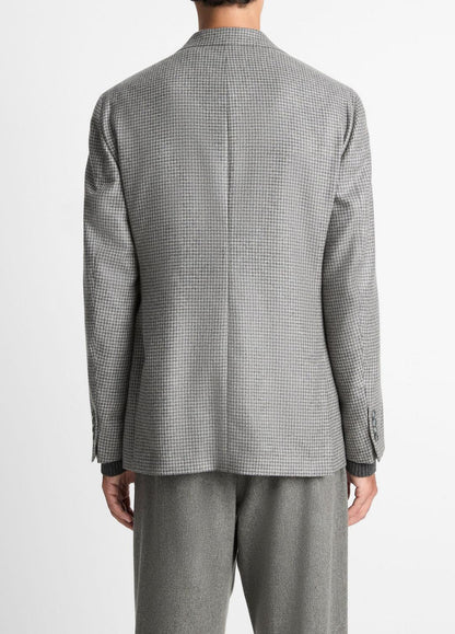 Houndstooth Cashmere Relaxed Sport Coat in Blazers - GREY/BROWN | VINCE Men
