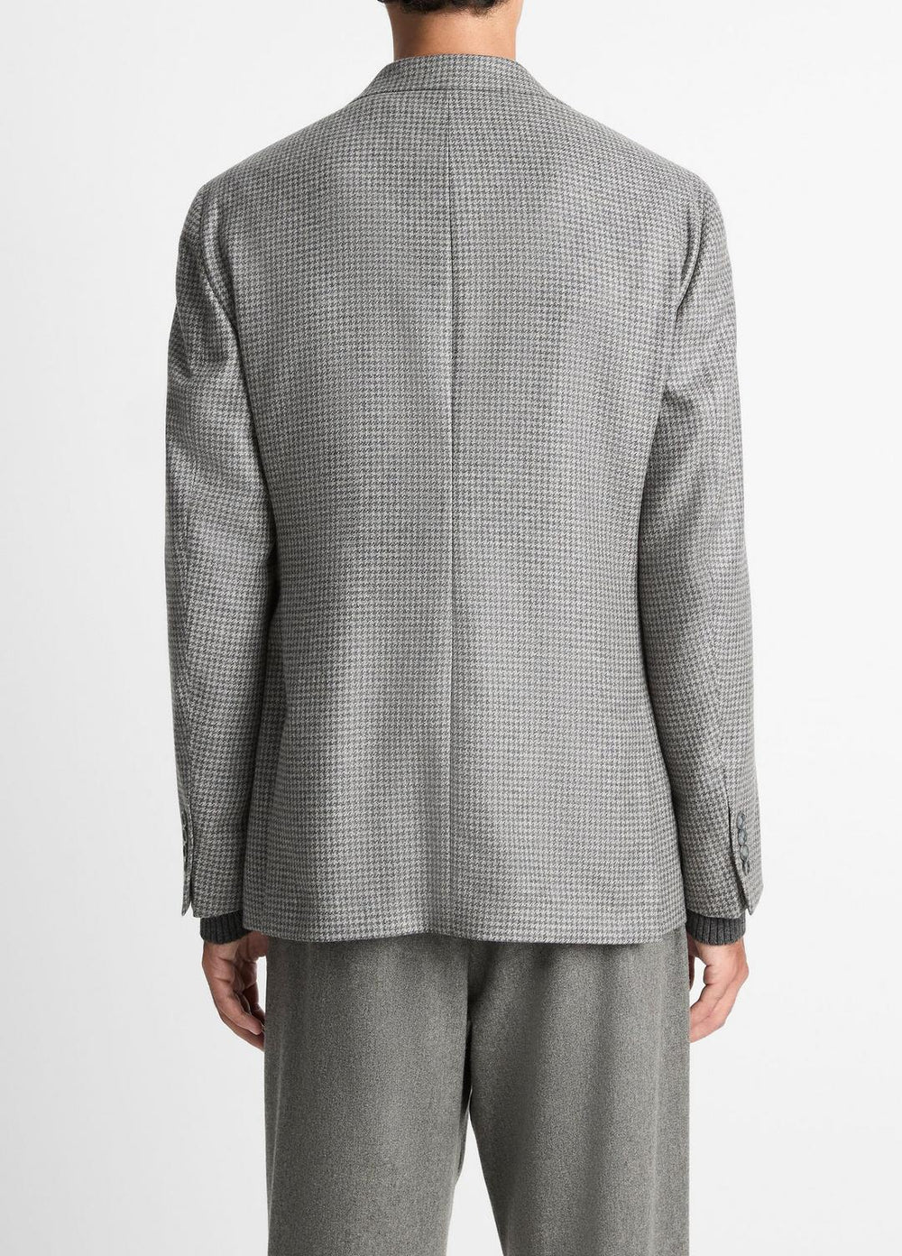 Houndstooth Cashmere Relaxed Sport Coat in Blazers - GREY/BROWN | VINCE Men