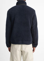 Sherpa Zip Jacket in Jackets - COASTAL BLUE | VINCE Men