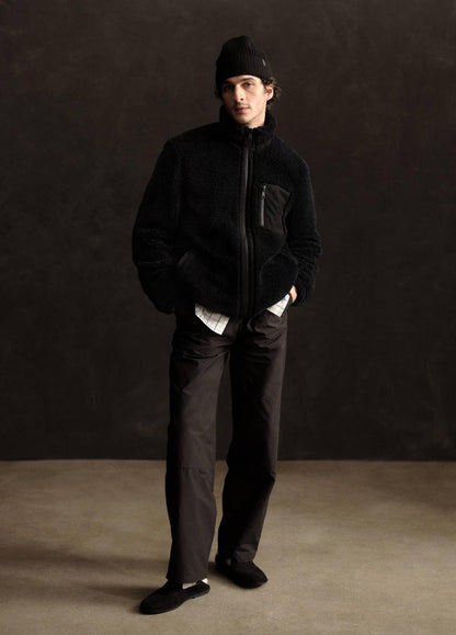 Sherpa Zip Jacket in Jackets - COASTAL BLUE | VINCE Men