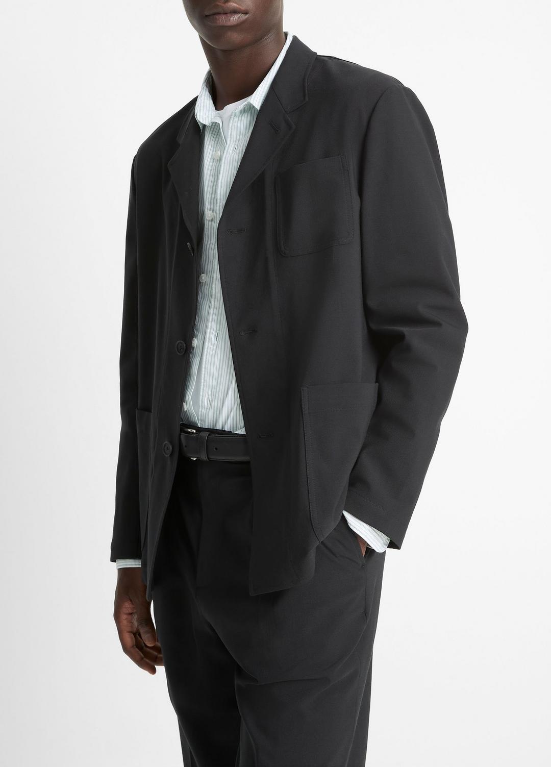 Tailored Utility Blazer in Blazers - BLACK | VINCE Men