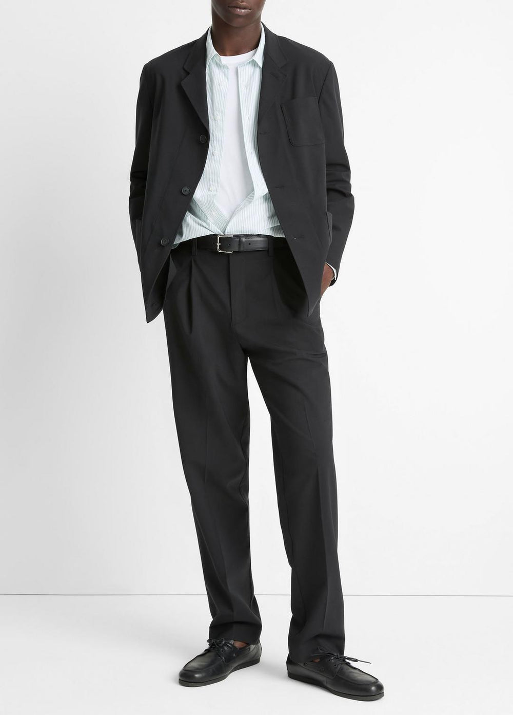 Tailored Utility Blazer in Blazers - BLACK | VINCE Men