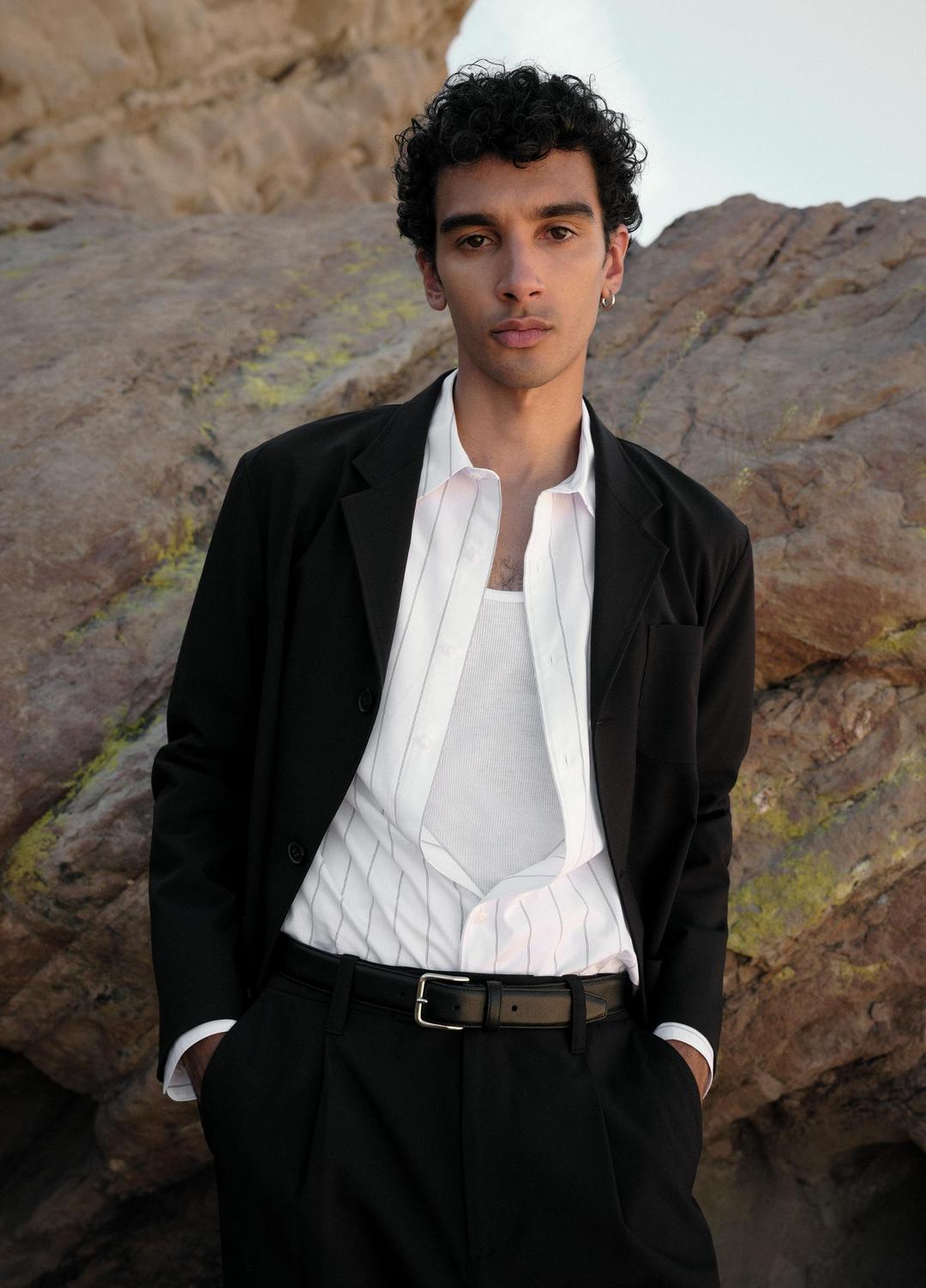 Tailored Utility Blazer in Blazers - BLACK | VINCE Men