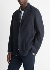 Italian Splittable Wool-Blend Blazer in Jackets & Outerwear - COASTAL BLUE | VINCE Men