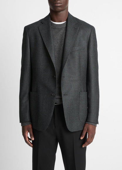 Wool Relaxed Sport Coat in Blazers - CHARCOAL | VINCE Men